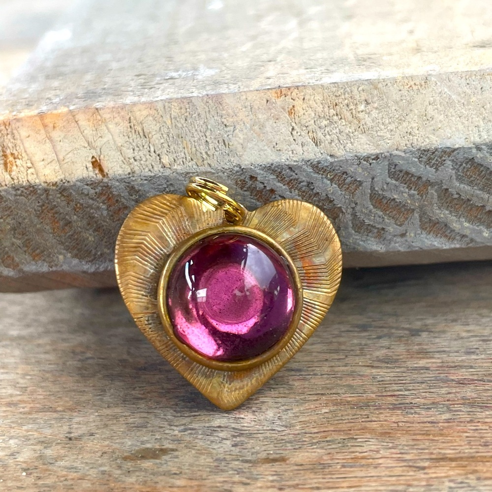 Vintage Gold Filled Heart Pendant